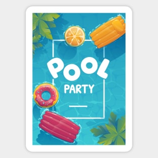 summer collection pool party Sticker